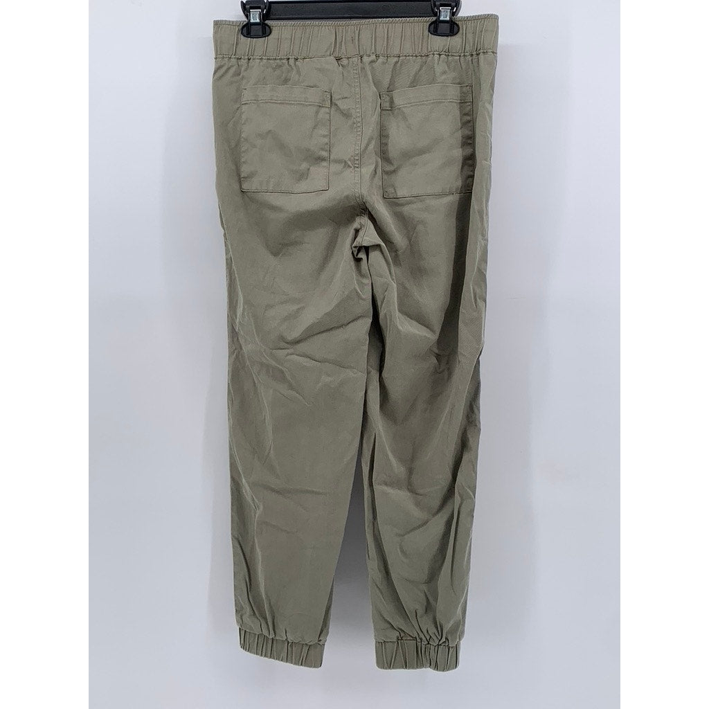 BUFFALO DAVID BITTON Women's Olive Green Drawstring Casual Joggers SZ S