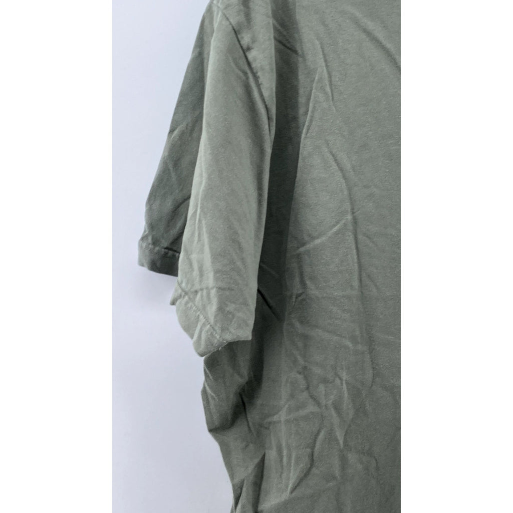 IMPURE Men's Olive Green Crewneck Short Sleeve Casual Cotton T-Shirt SZ L