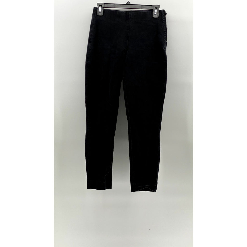 EVERLANE Women's Black Pocketless Slim-Leg Regular-Fit Ankle Pant SZ 4