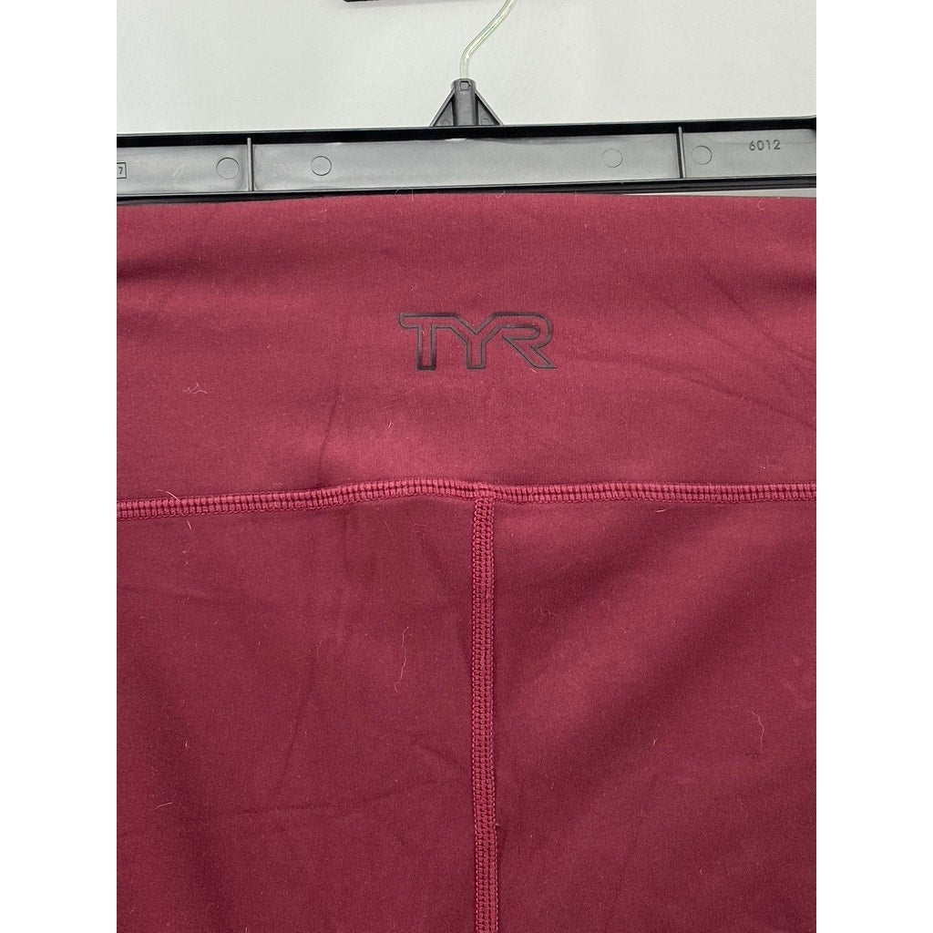 TYR Women's Burgundy Base Kinetic High-Rise 2" Short SZ S