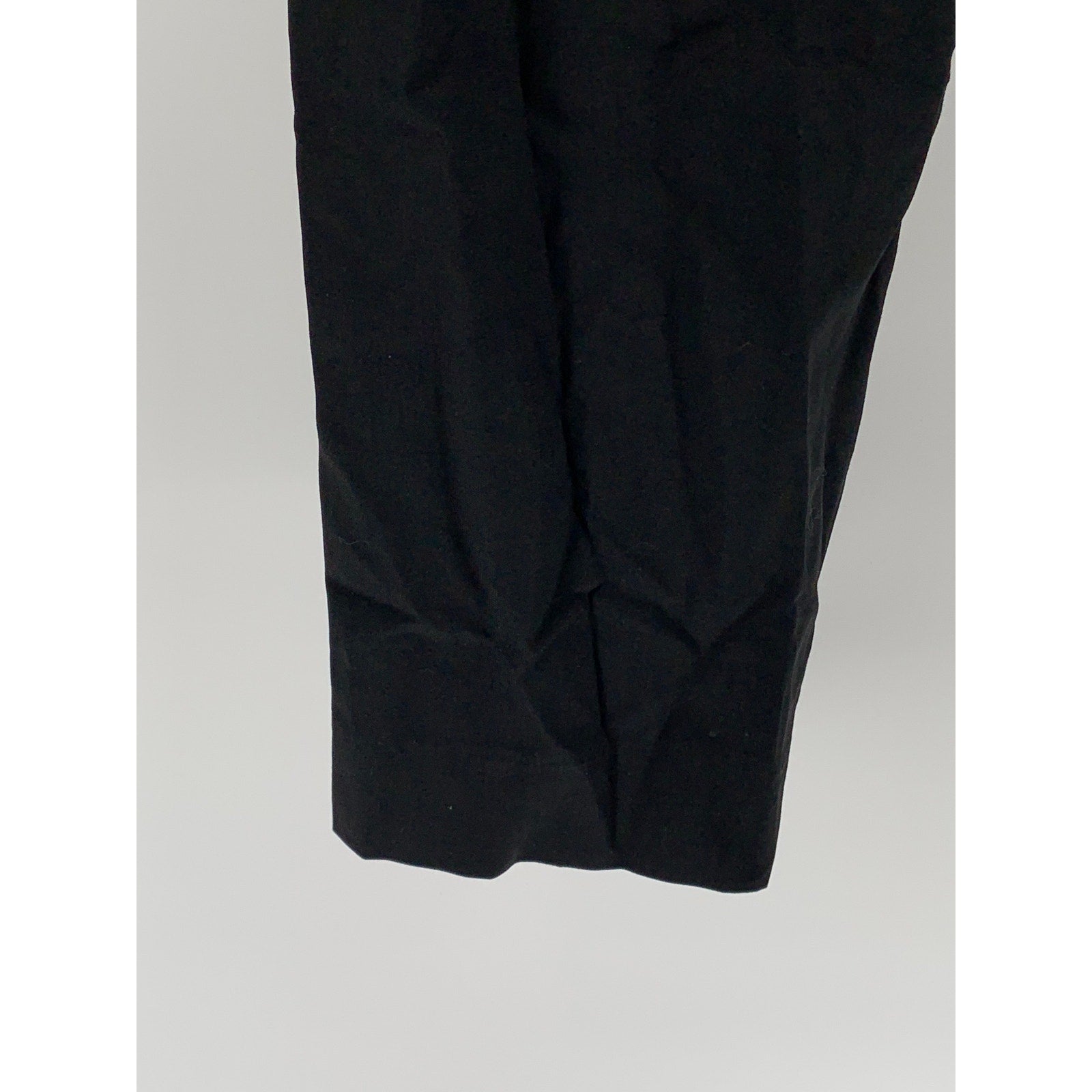 UNBRANDED Men's Black Solid Slim-Leg Regular-Fit Flat Front Pants SZ 38