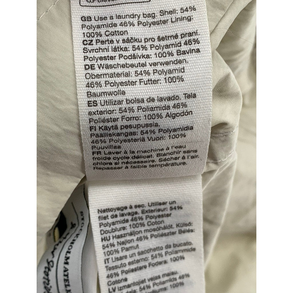 & OTHER STORIES Women's Beige Button-Up Belted Trench Coat SZ S