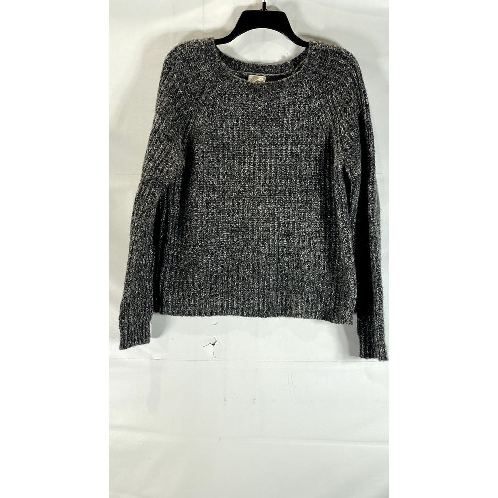 ANDREA JOVINE Women's Heather Gray Knit Pullover Sweater SZ L