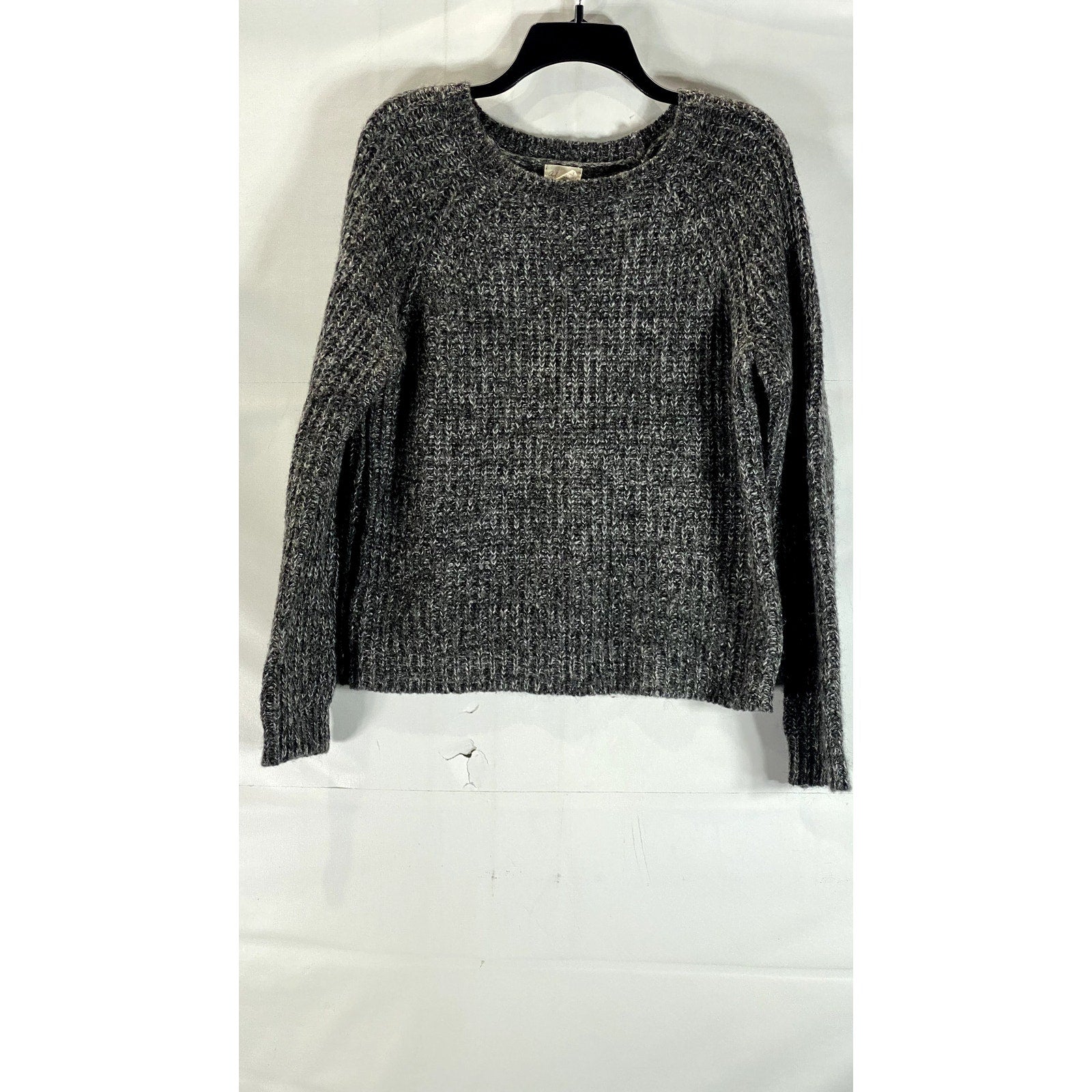 ANDREA JOVINE Women's Heather Gray Knit Pullover Sweater SZ L