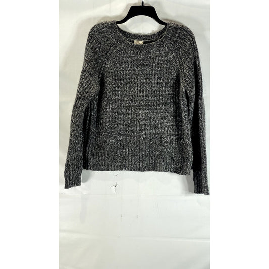 ANDREA JOVINE Women's Heather Gray Knit Pullover Sweater SZ L