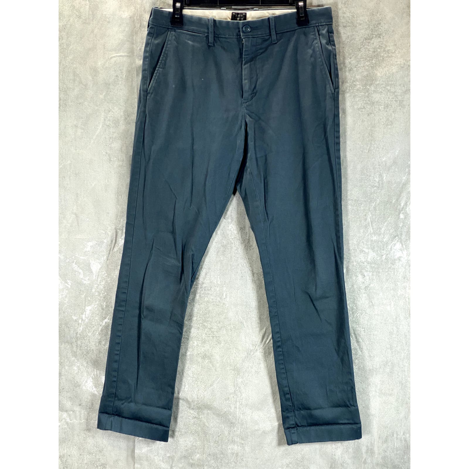 J.CREW Men's Cadet Green 770 Straight-Fit Stretch Chino Pants SZ 31X30