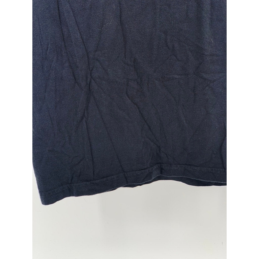 COMFORT COLORS Men's Black Logo Crewneck Casual Short Sleeve T-Shirt SZ S