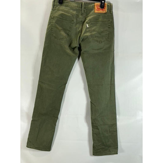 LEVI'S Men's Olive Green 511 Slim-Fit Five-Pocket Jean SZ 30X32