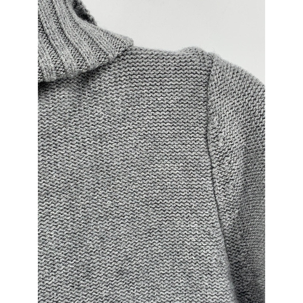 JILLIAN NICOLE Women's Petite Gray Cable Knit Turtle Neck Sweater SZ PL