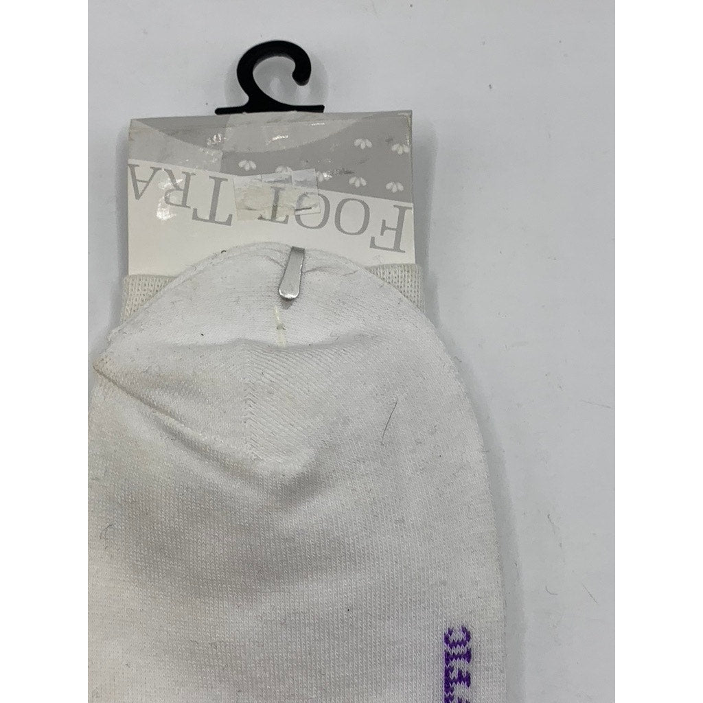 FOOT TRAFFIC Women's White Multi Sail Print Crew Socks SZ 4-10