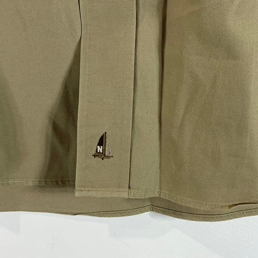 NORDSTROM Men's Khaki Traditional-Fit Smart Care Button-Up Dress Shirt SZ16.5-34