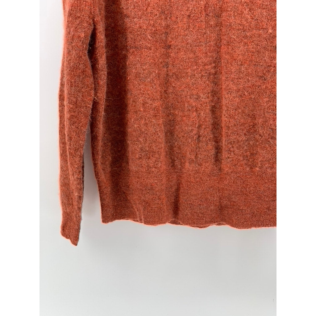 MADEWELL Women's Heather Brick Elliston Crewneck Crop Pullover Sweater SZ S