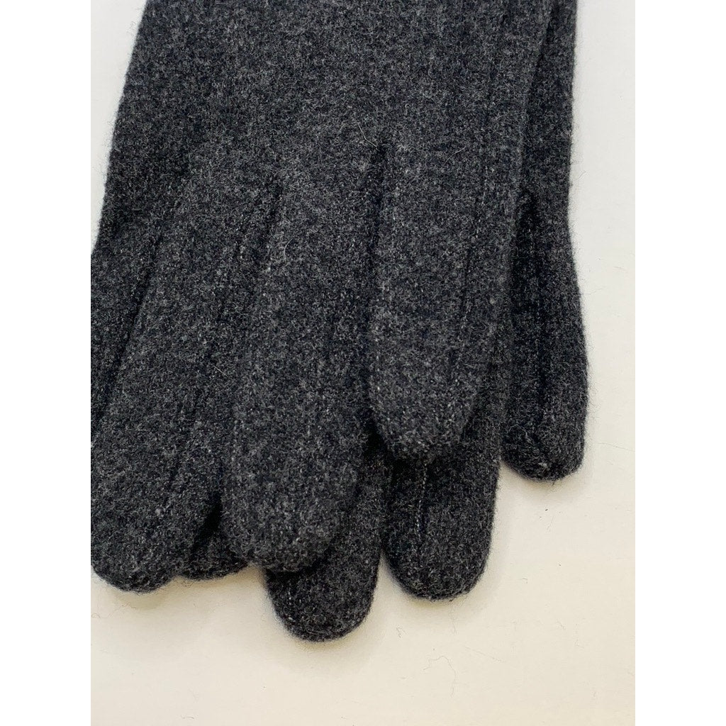LOOK Women's Charcoal Cotton-Blend Gloves SZ OS