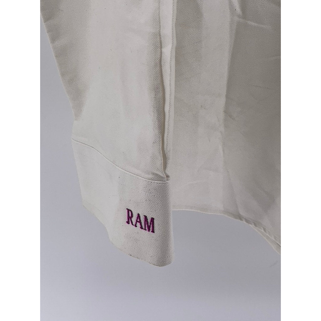 L.L.BEAN Men’s White Solid Slightly Fitted Button-Up Shirt SZ 16.5