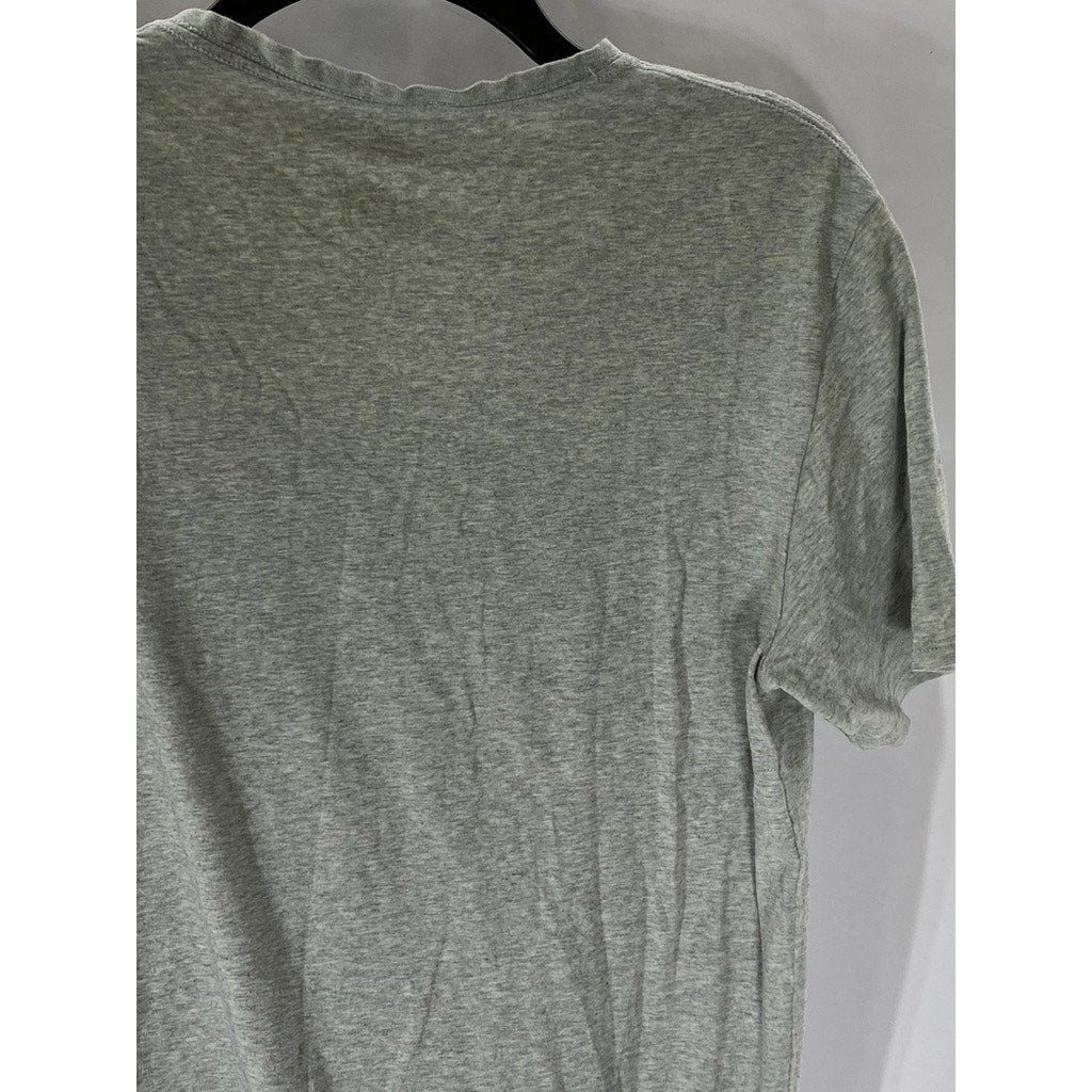 JOCKEY Men’s Gray Solid Cotton Stretch V-Neck Short Sleeve T-Short SZ M