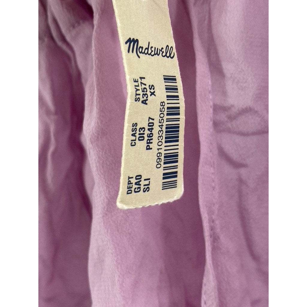 MADEWELL Women's Lilac Back-Tie Halter Lightweight Sleeveless Top SZ XS