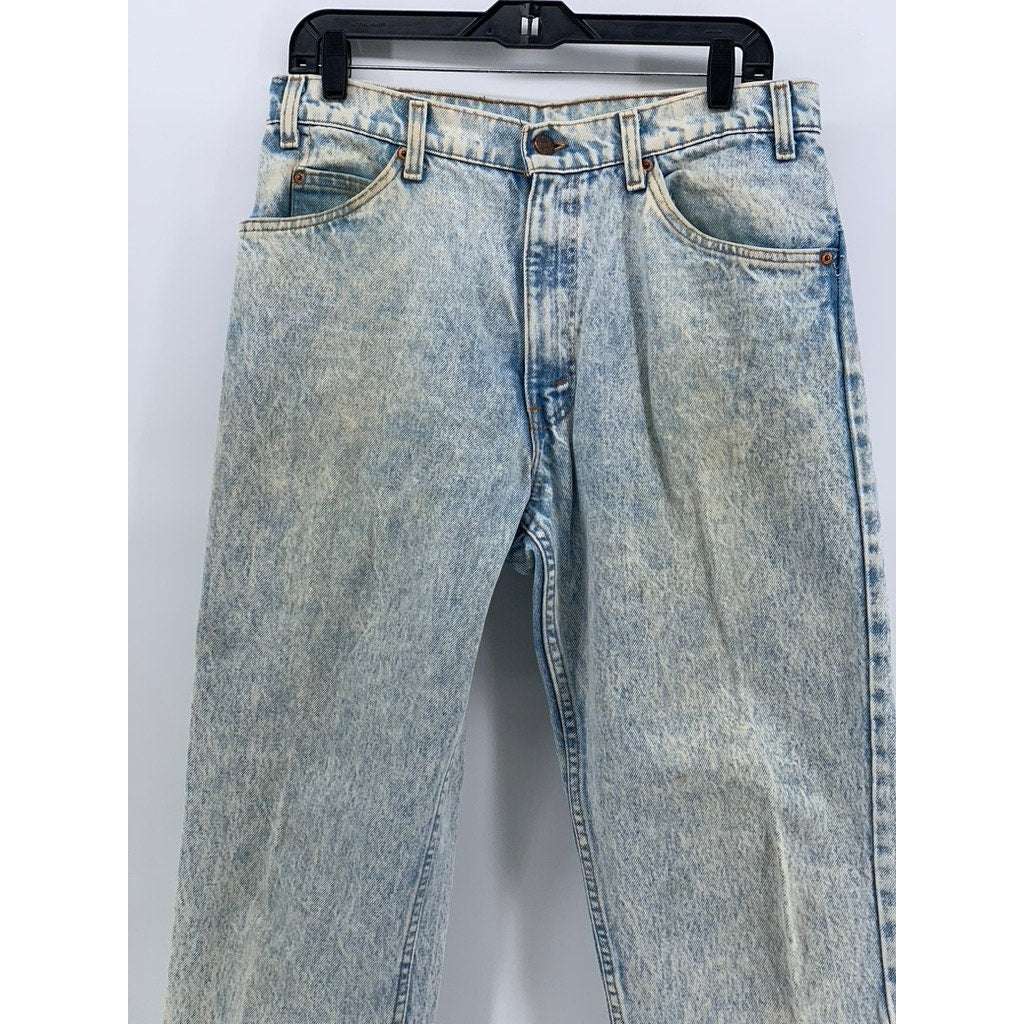 LEVI'S Men's Light Wash VIntage 575 Orange Tab Slim-Leg Jeans SZ 33X30