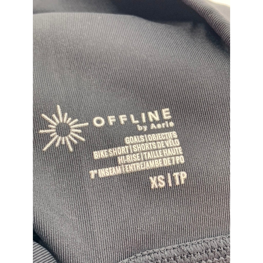 OFFLINE By AERIE Women's Black Goals Bike Shorts SZ XS