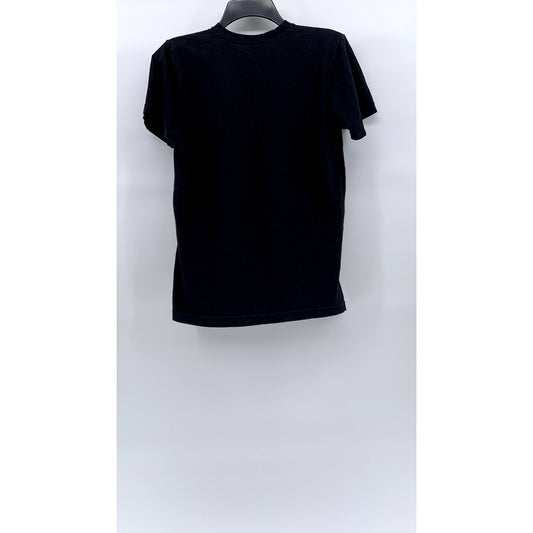 AMERICAN APPAREL Men's Black Solid Crewneck Short Sleeve Classic T-Shirt SZ S