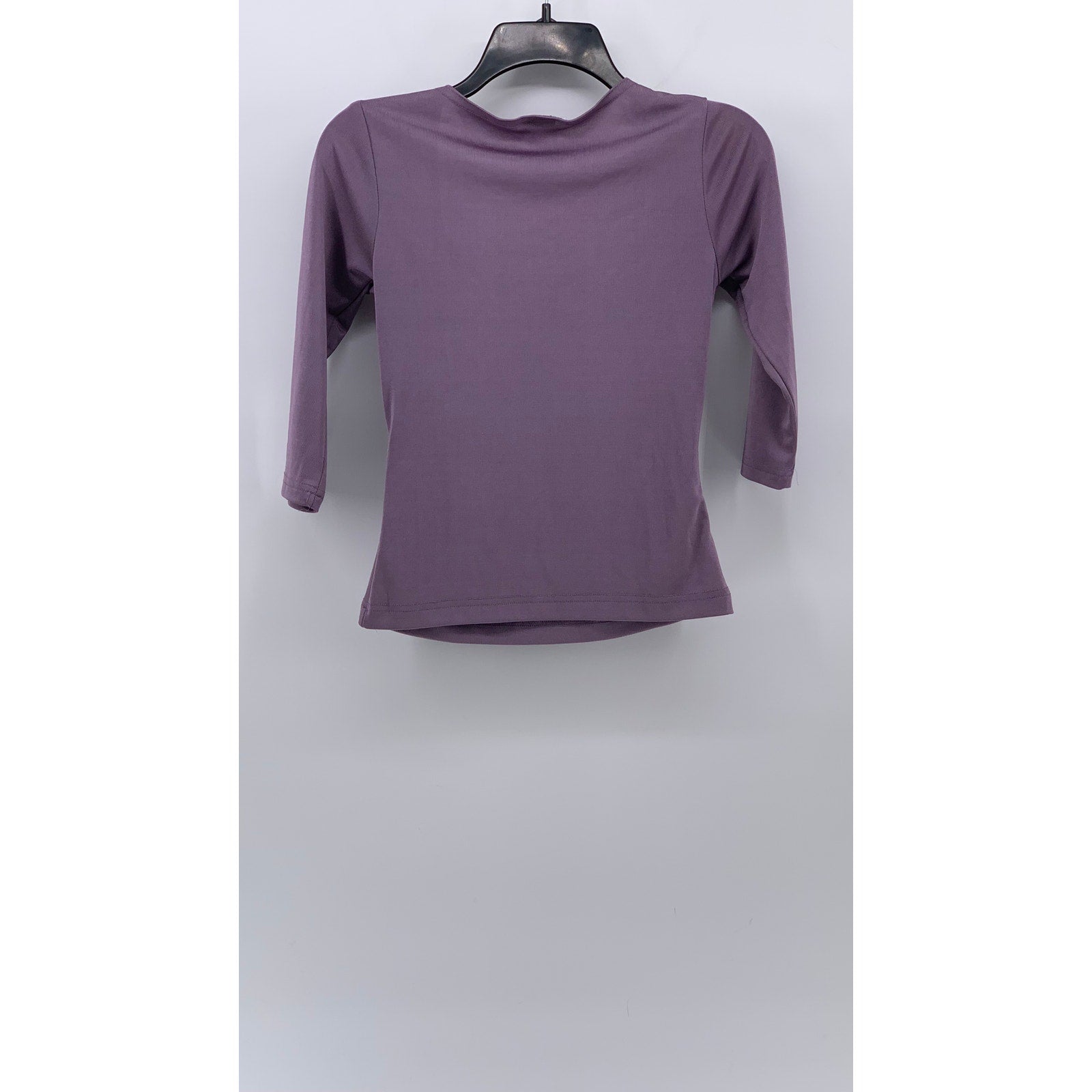 WRAPPER Women's Vintage Mauve 3/4 Sleeve Shawl Layered Scoop-Neck Top SZ M