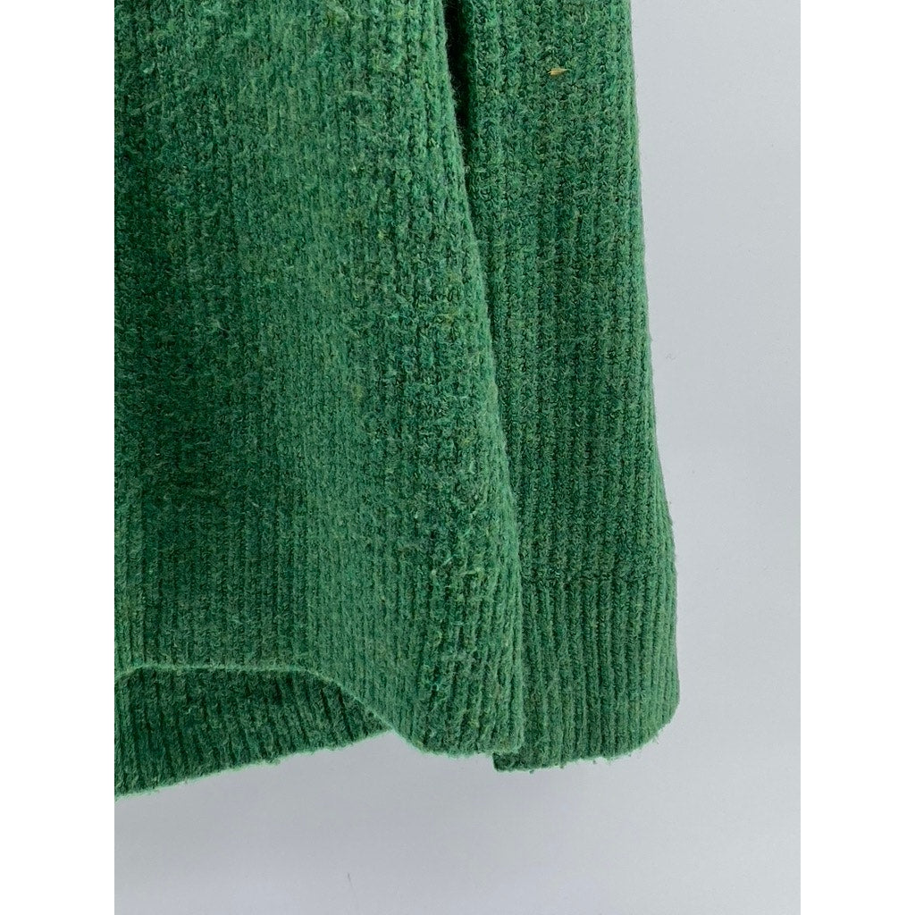 C&A THE BASICS Men's Dark Green Crewneck Knit Pullover Sweater SZ M