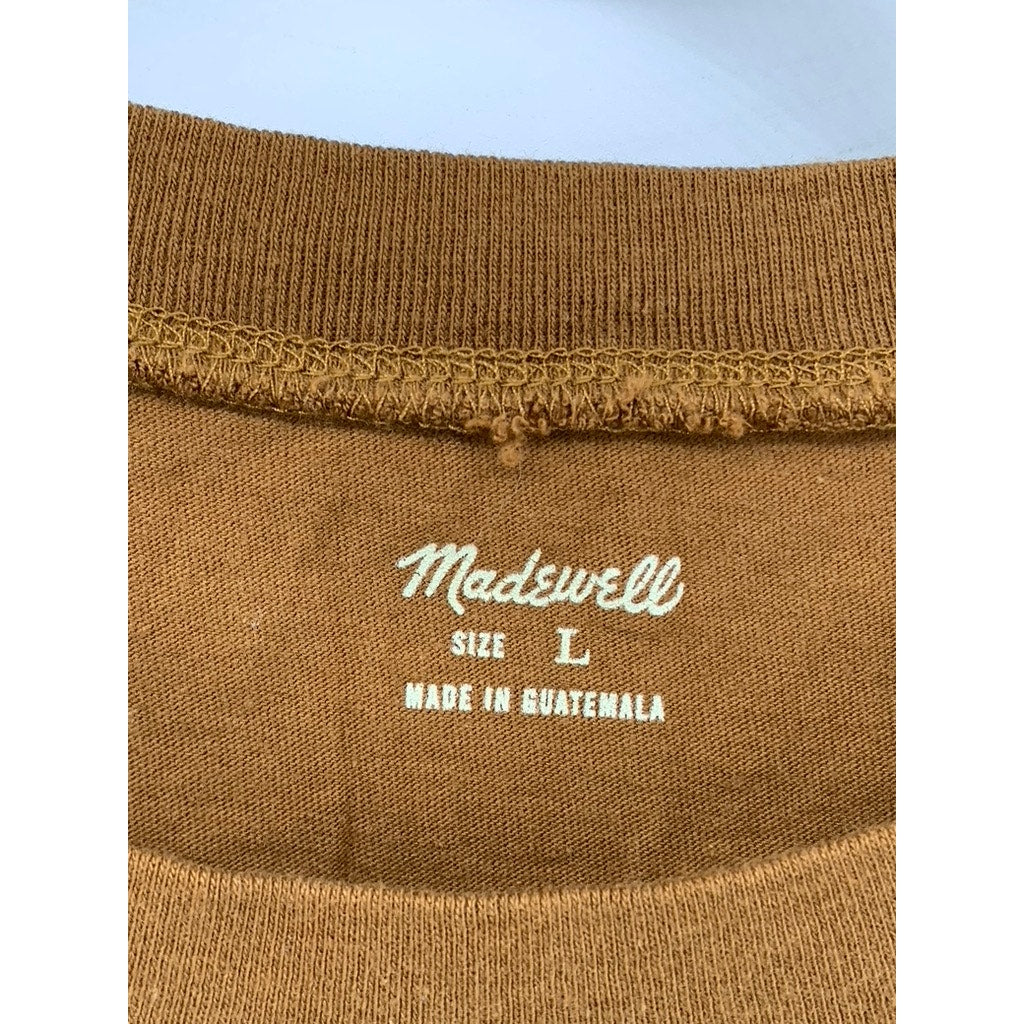 MADEWELL Women's Brown Northside Vintage Tee SZ L