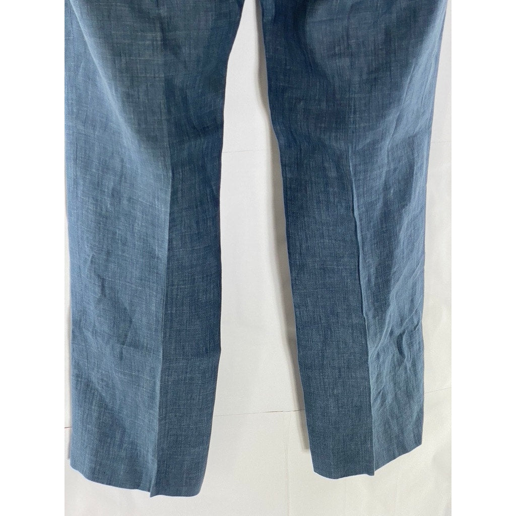 BANANA REPUBLIC Men's Blue Chambray Classic-Fit Linen Pant SZ 32X32