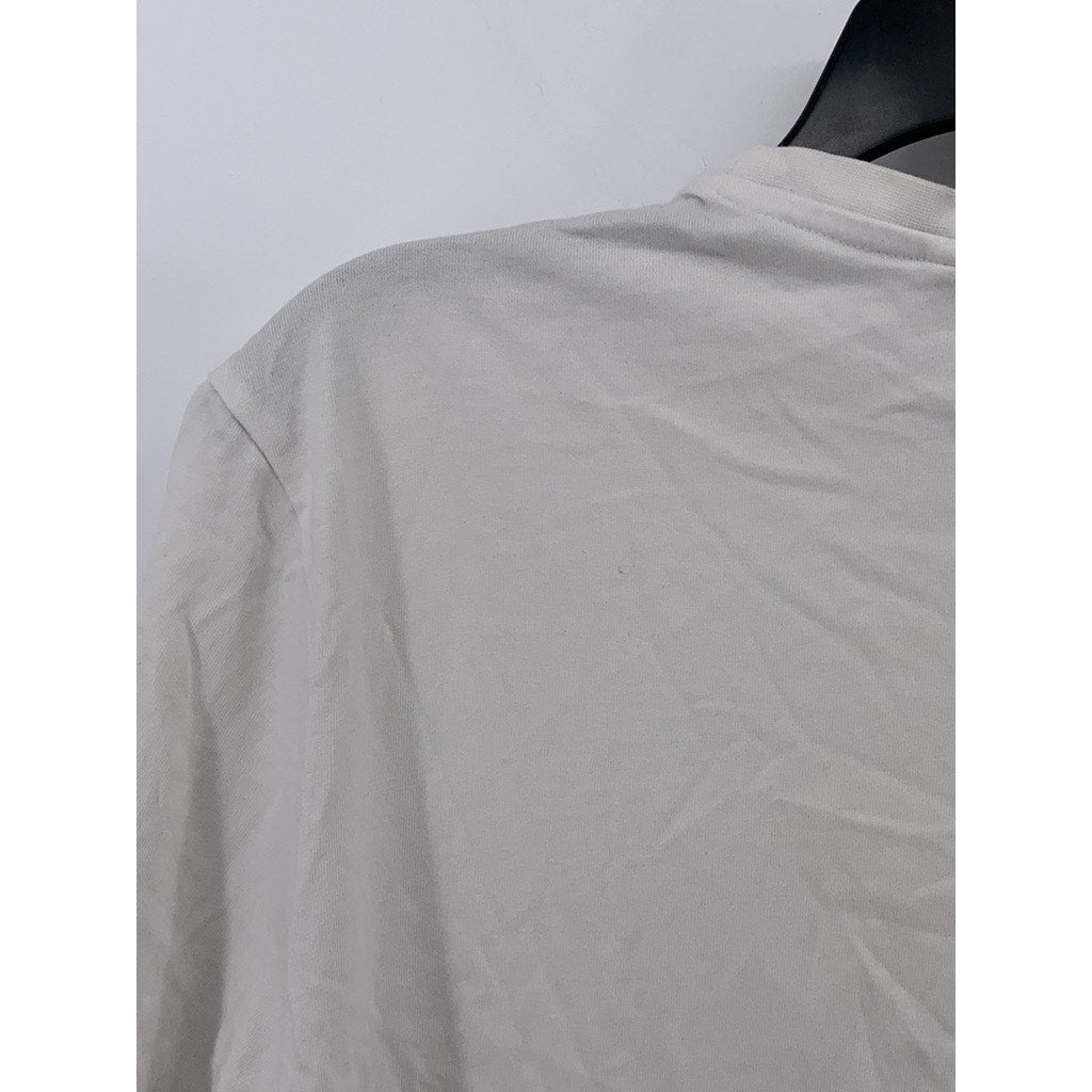 F&F Men's White Solid Casual Crewneck Short Sleeve T-Shirt SZ 2XL