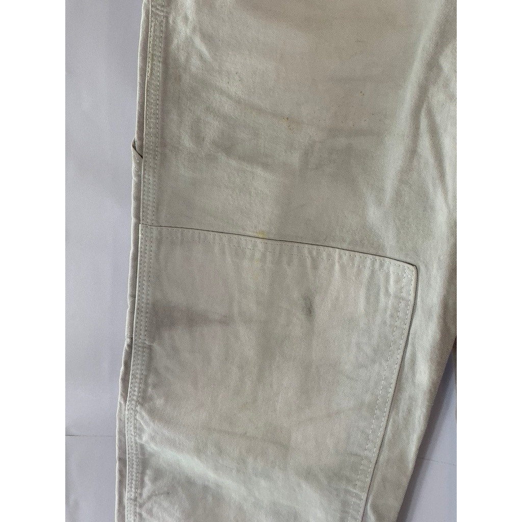 MEN'S Brown Tie-Dye Straight-Leg Denim Five Pocket Jeans SZ 34