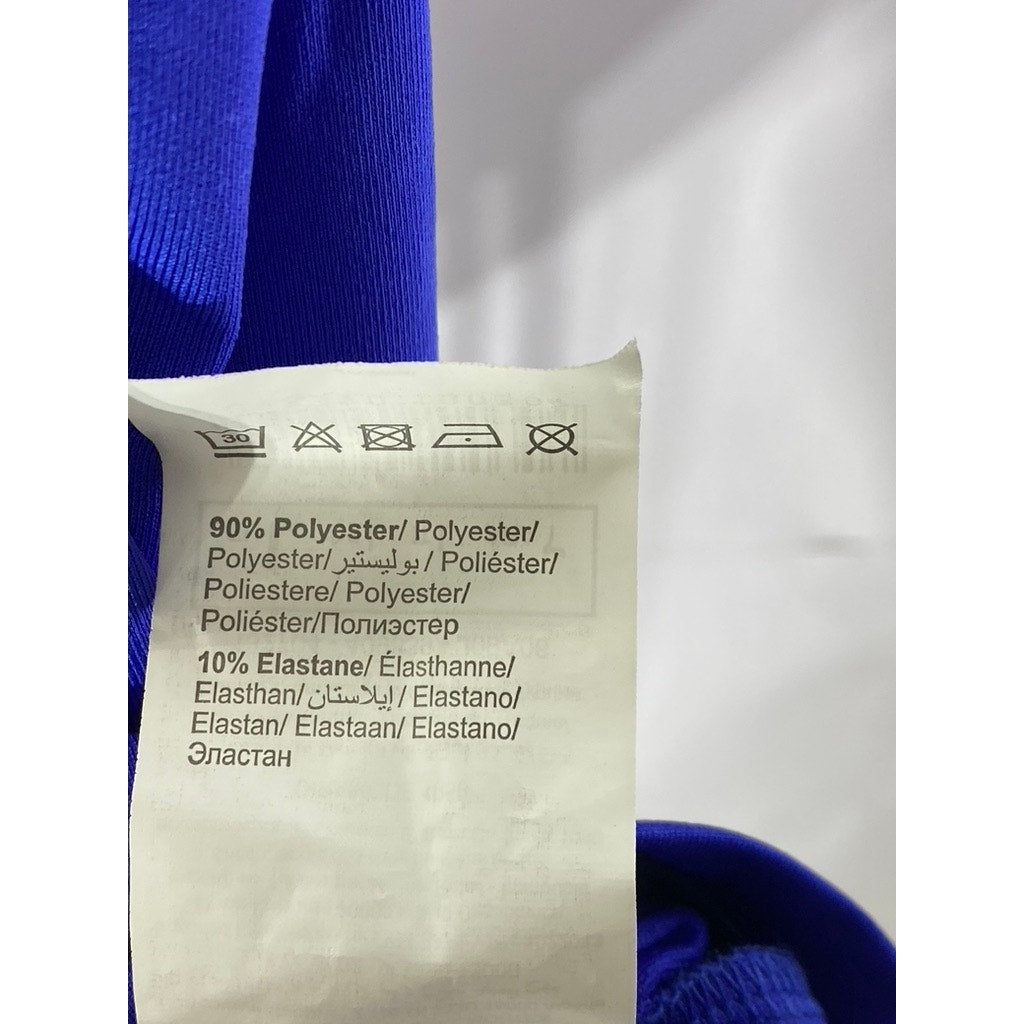 COLLECTION PIMKIE Women’s Royal Blue Cinched-Front Short Sleeve Top SZ L