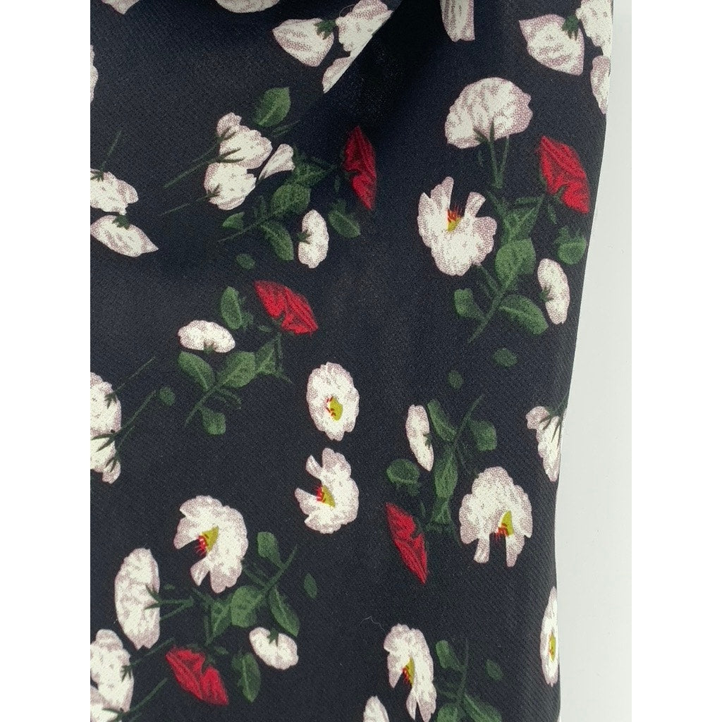 MISSGUIDED Women's Black Printed Cowl-Neck Side-Slit Midi Slip Dress SZ 2