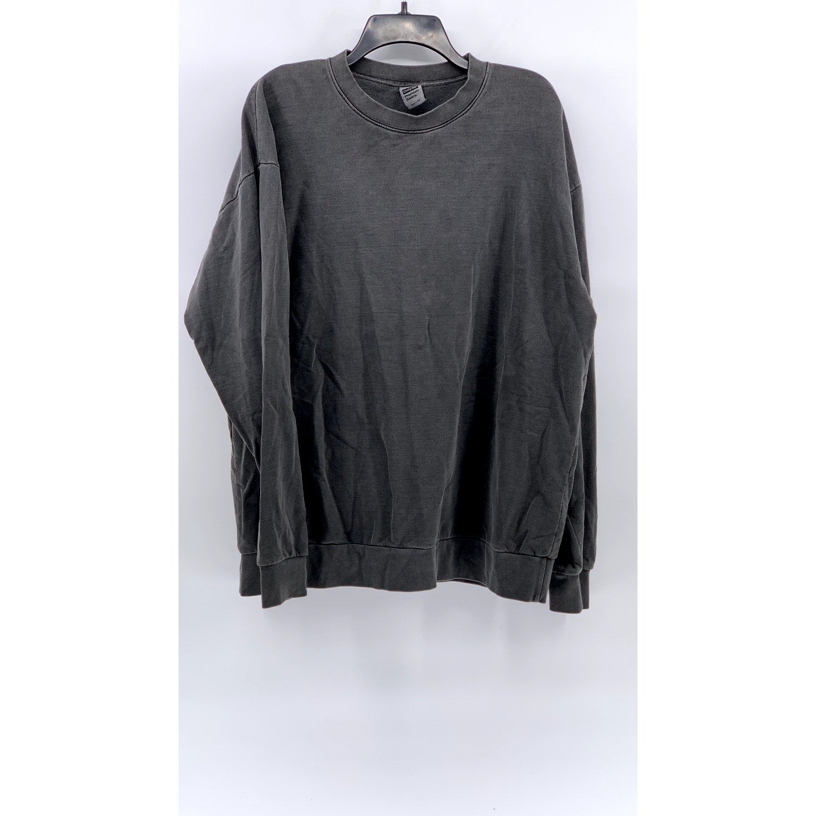 ONLY NY Men's Charcoal Gray Long Sleeve Cotton T-Shirt SZ L