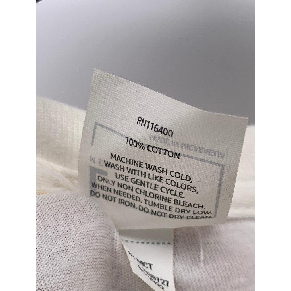 UNBRANDED Men's White Crewneck Hot Person at Work Short Sleeve T-Shirt SZ L