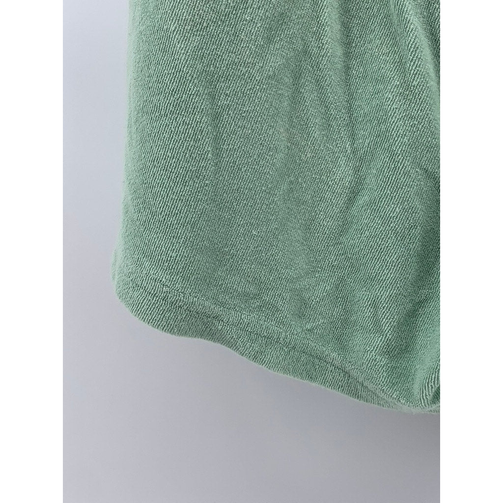 H&M Women's Mint Green Textured Relaxed Fit Shorts SZ S