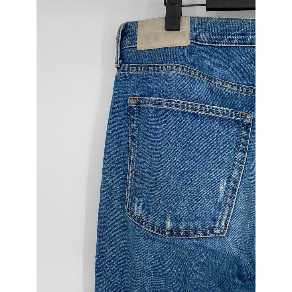 EVERLANE Men’s Dark Blue Denim The Relaxed Straight-Fit Jeans SZ 28