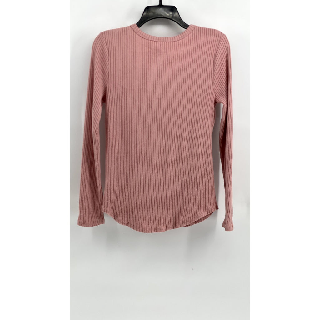 NO BOUNDARIES Women's Ribbed V-Neck Sweater Size L