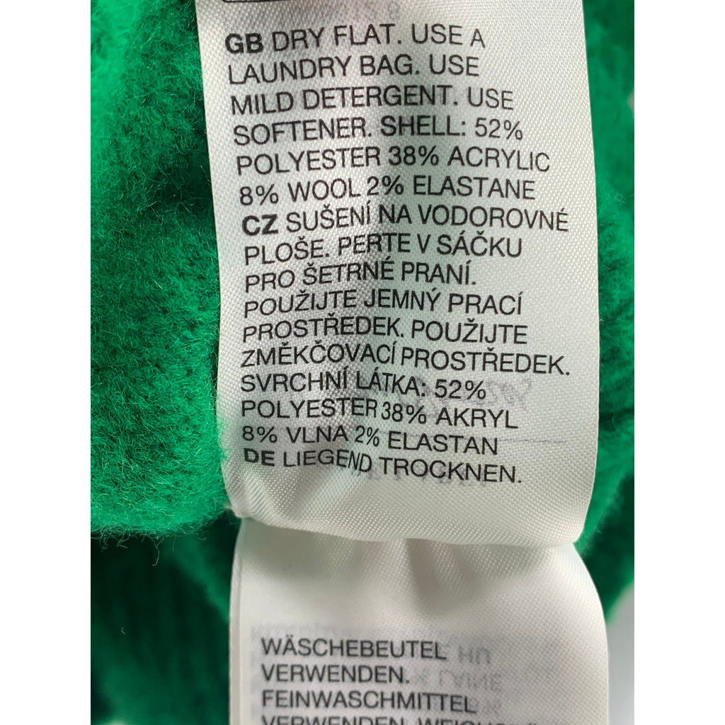 & OTHER STORIES Women's Dark Green V-Neck Wrap Long Sleeve Cardigan SZ S