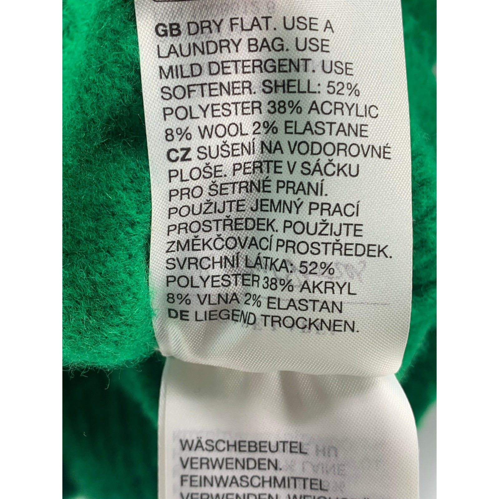 & OTHER STORIES Women's Dark Green V-Neck Wrap Long Sleeve Cardigan SZ S