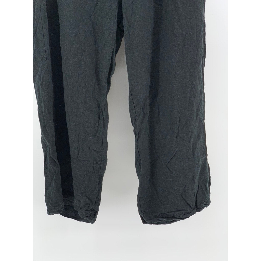 SPLENDID Women's Black Relaxed-Fit Linen-Blend Pants SZ L
