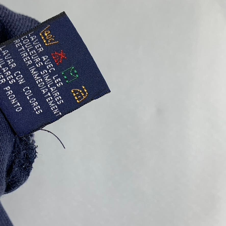 TOMMY HILFIGER Men's Navy Vintage Short Sleeve Polo Shirt SZ L
