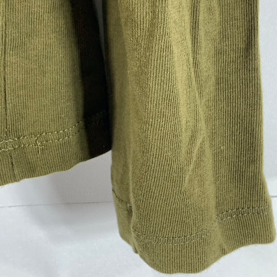 ASOS Men's Olive Green Turtleneck Pullover Lightweight Long Sleeve T-Shirt SZ M