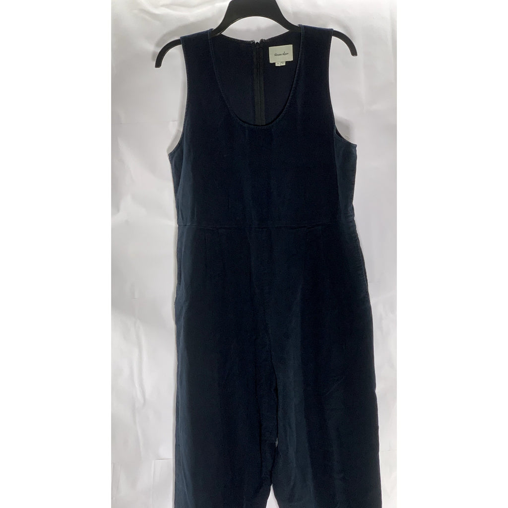 STEVEN ALAN Women's Black Solid Scoop-Neck Sleeveless Jumpsuit SZ S