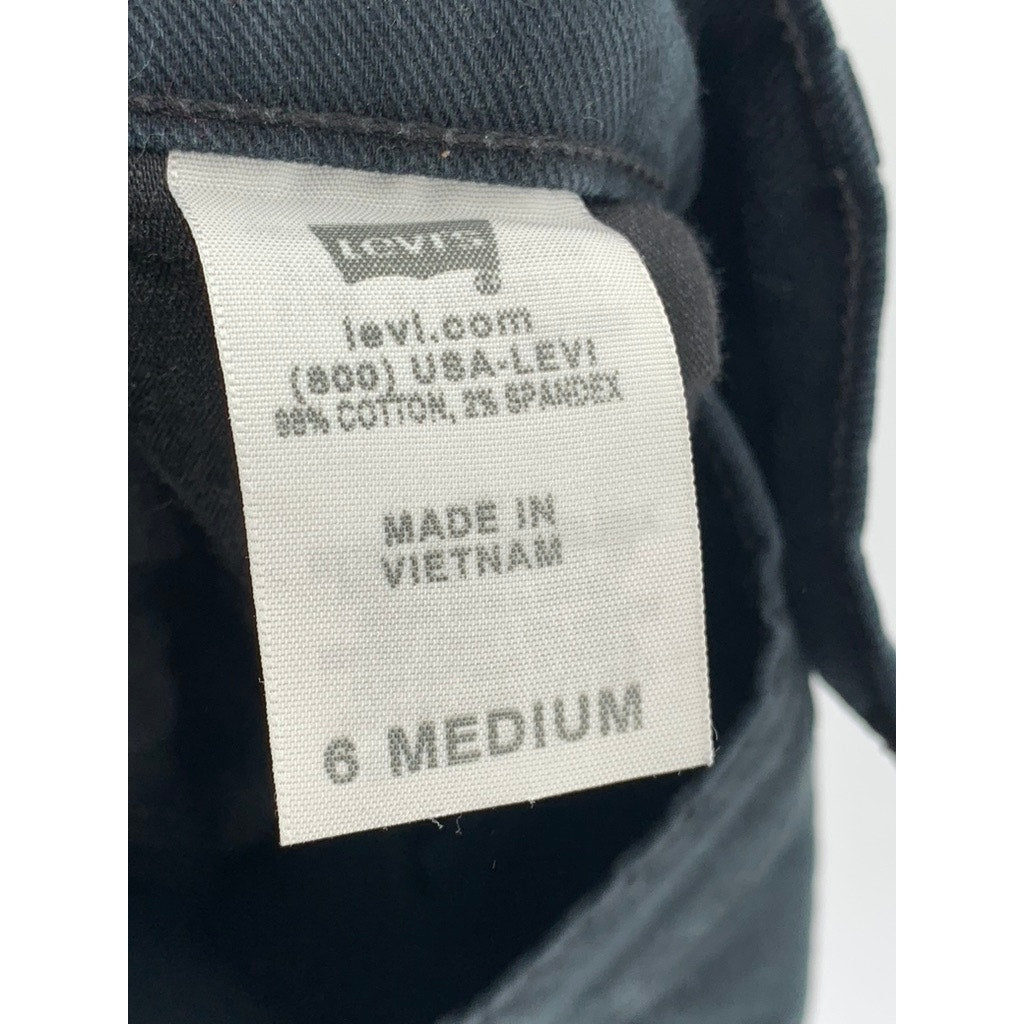 LEVI STRAUSS & CO Women's Vintage Black 515 Denim Bootcut Jeans SZ 6