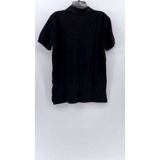 BROOKS BROTHERS Men's Black Slim-Fit Short Sleeve Performance Polo Shirt SZ M