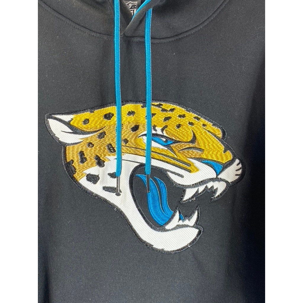 NFL TEAM APPAREL Men's Black Jacksonville Jaguars Graphic Pullover Hoodie SZ M