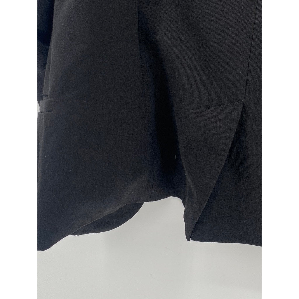 SILENCE + NOISE Women's Black Open-Front Long Sleeve Notch Collar Blazer SZ M
