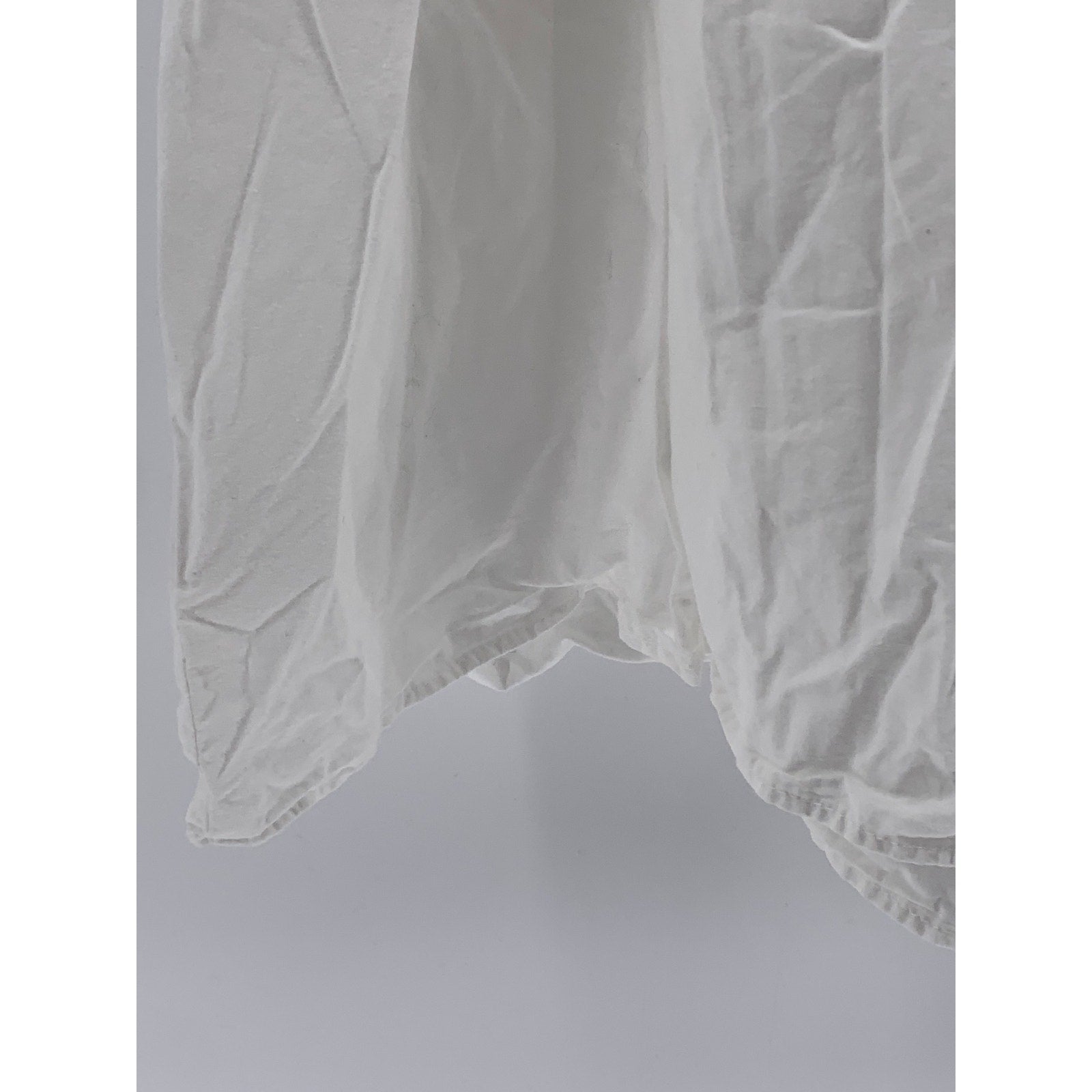 URBAN OUTFITTERS Women's White Fit & Flare Puff Straight-Neck Knee Dress SZ S