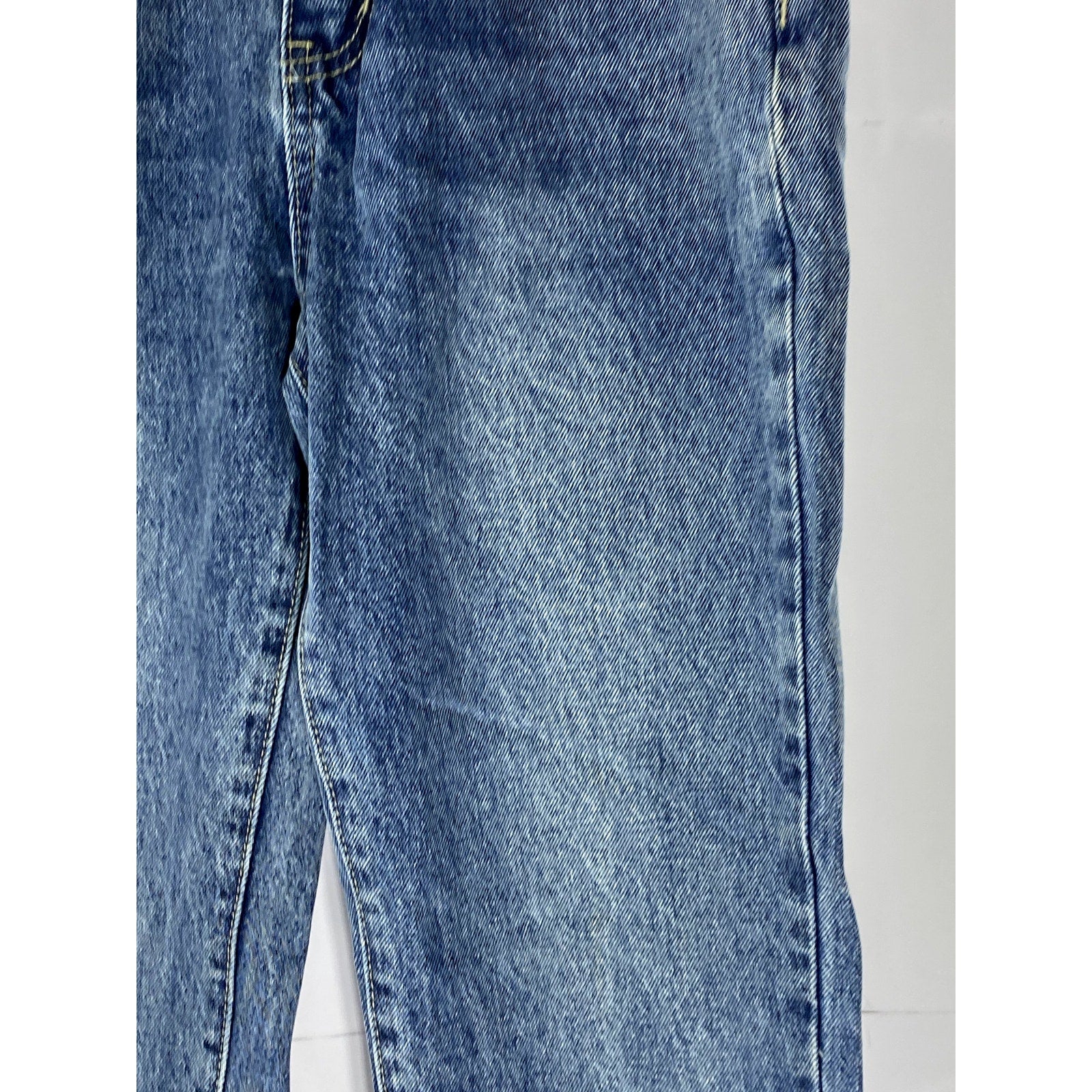 SUPERDOWN Women's Dark Blue Denim Raw Hem Straight-Leg Five-Pocket Jean SZ 26