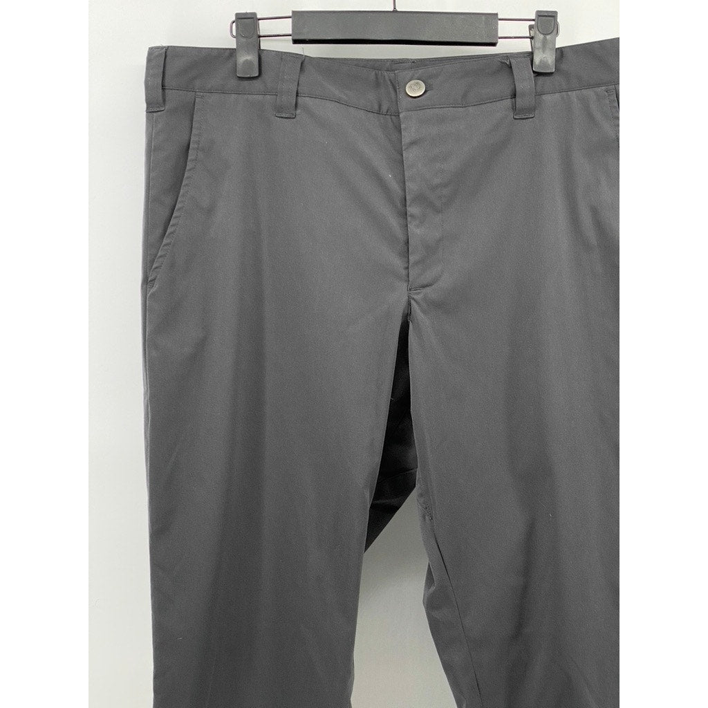 BLUFFWORKS Men's Charcoal Tailored-Fit Chino Pants SZ 35X34