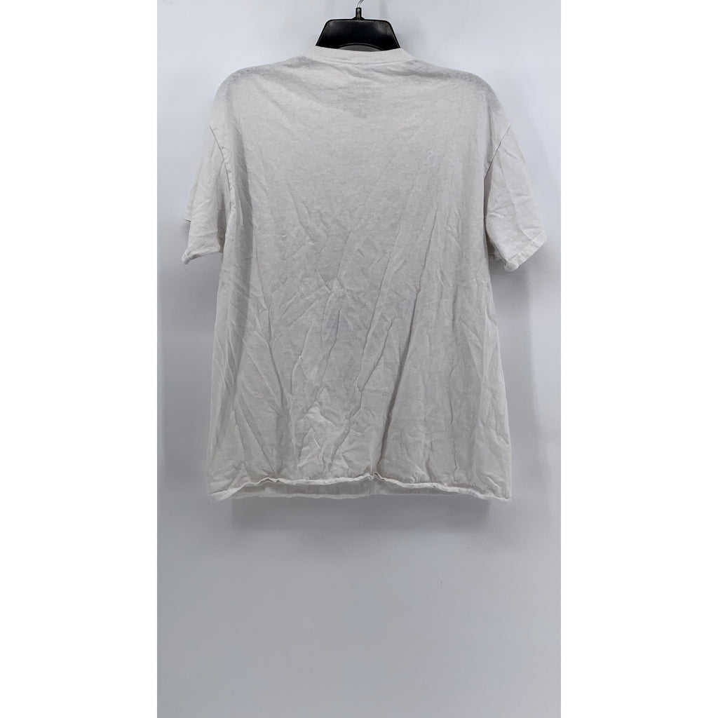 GHOST FACE Men's White Vintage Graphic Short Sleeve T-Shirt SZ L